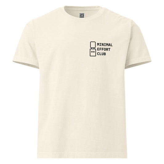 GLITCH T-Shirt — CAN’T SLEEP. MUST SCROLL (Vintage White) oversized by WEAR404