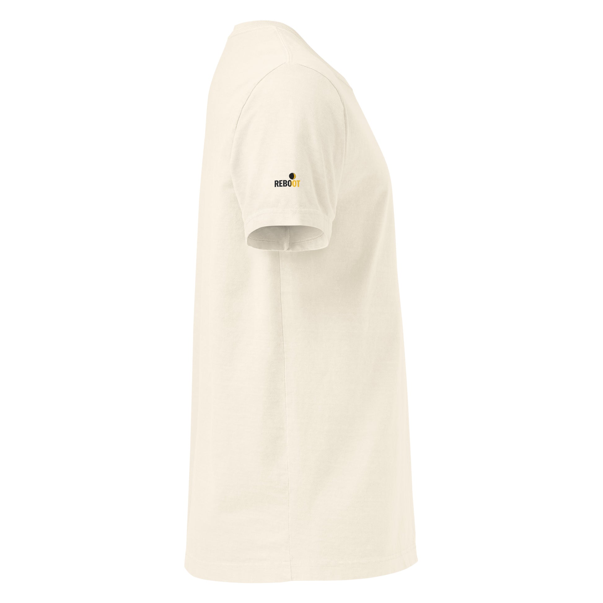 REBOOT T-Shirt — ESSENTIAL SILENCE (Vintage White) oversized by WEAR404