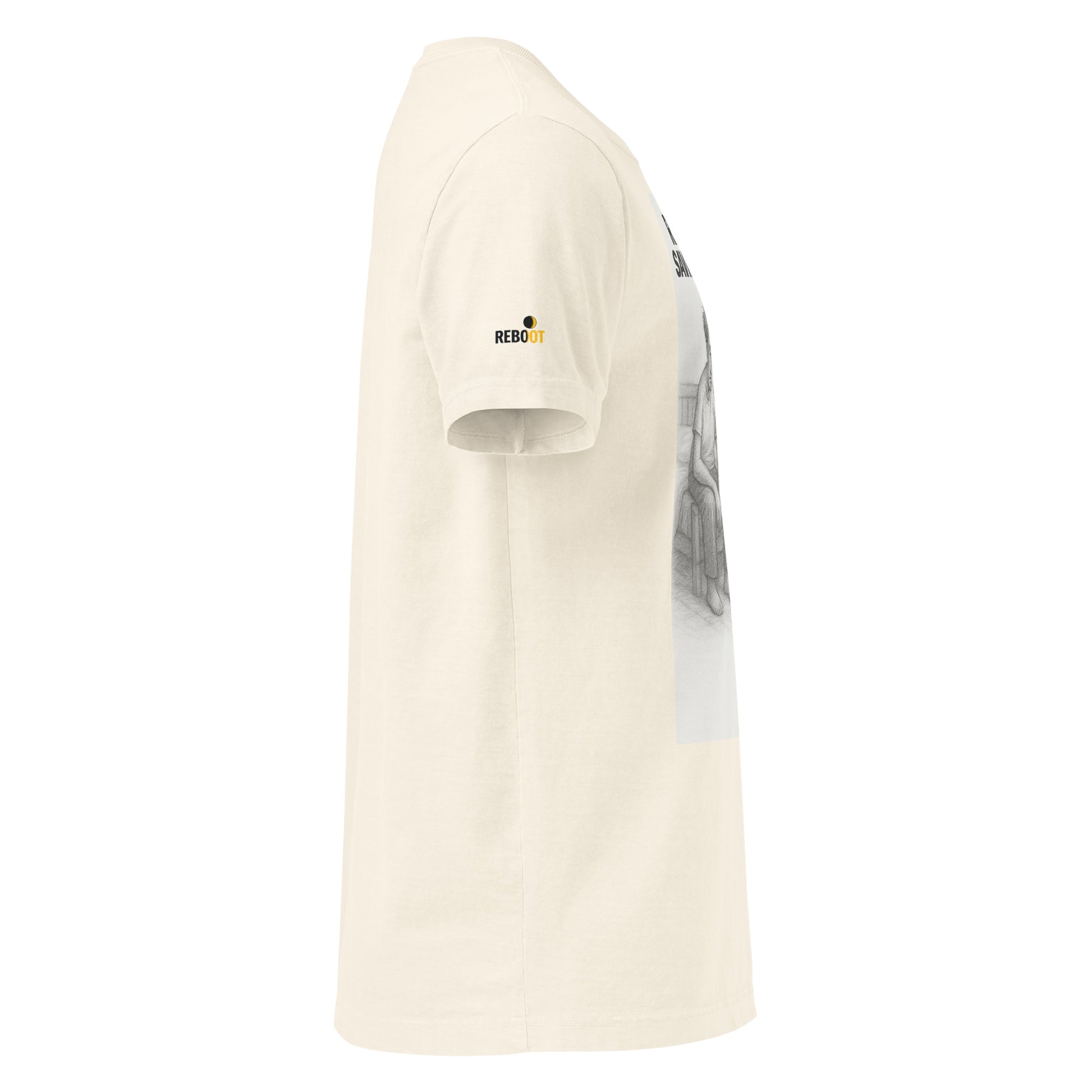 REBOOT T-Shirt — Retired From Saving The World (Vintage White) by WEAR404