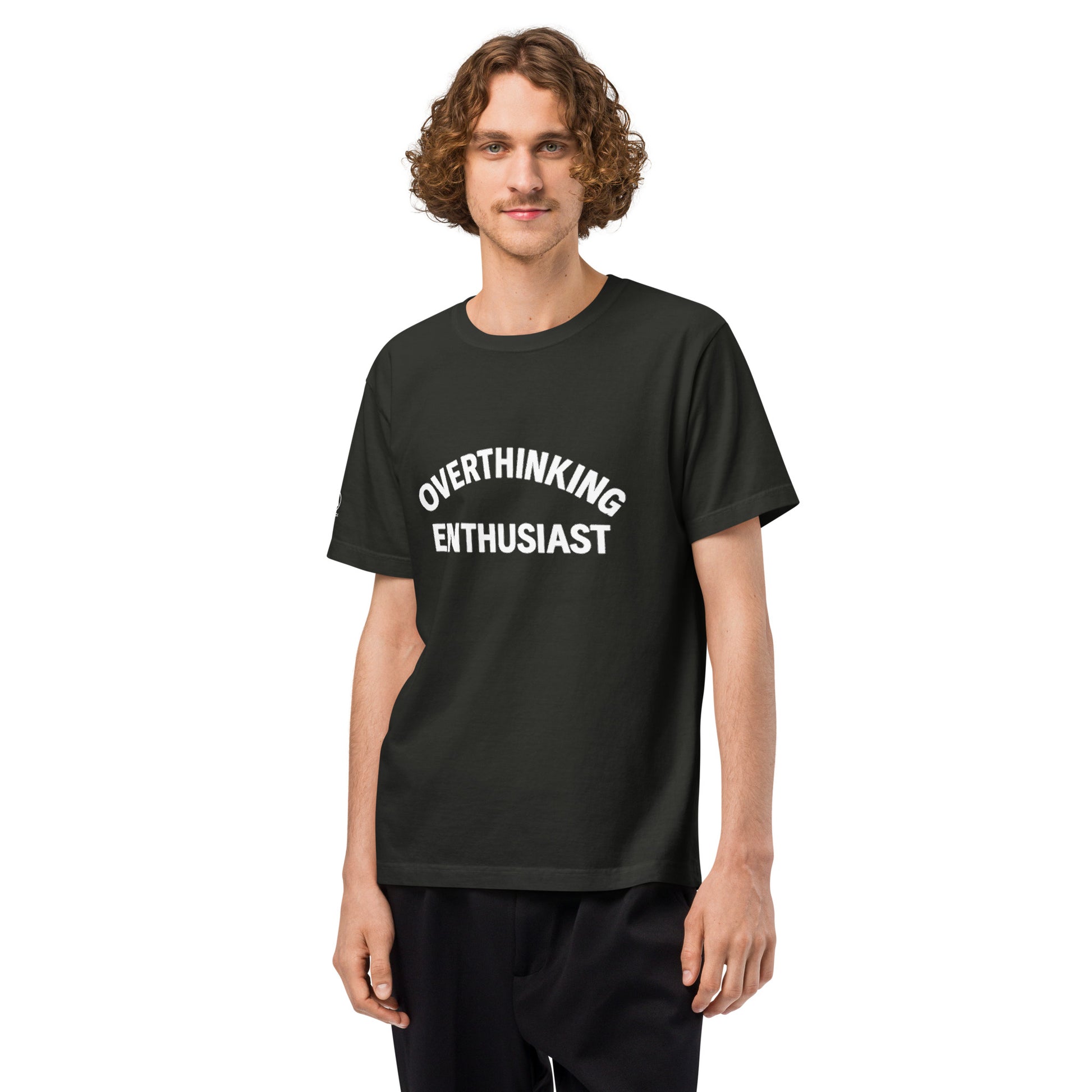 GLITCH T-Shirt — CAN’T SLEEP. MUST SCROLL (Washed Black) oversized by WEAR404