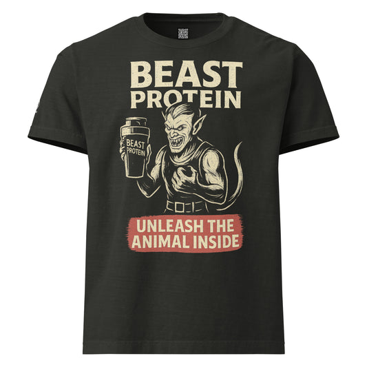 GRIMM T-Shirt — Beast Protein (Washed Black) by WEAR404