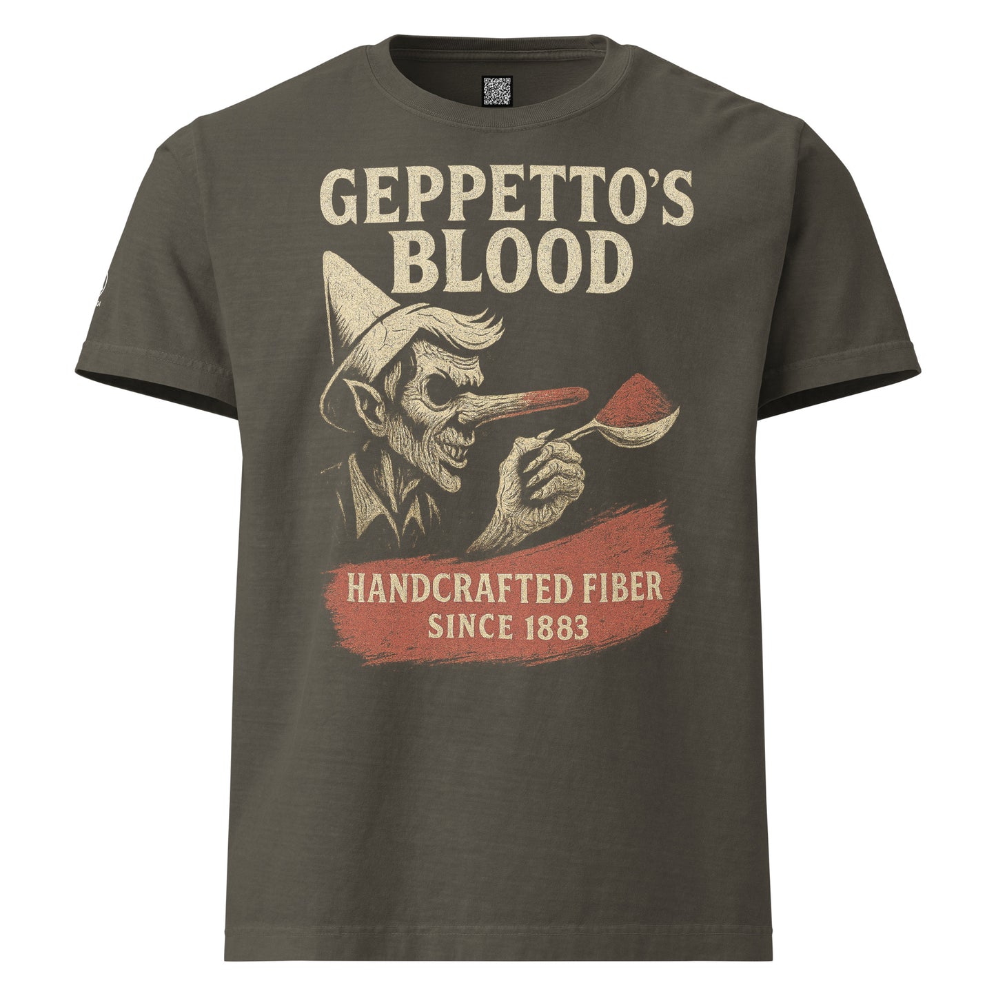 GRIMM T-Shirt — Geppetto's (Washed Charcoal) by WEAR404