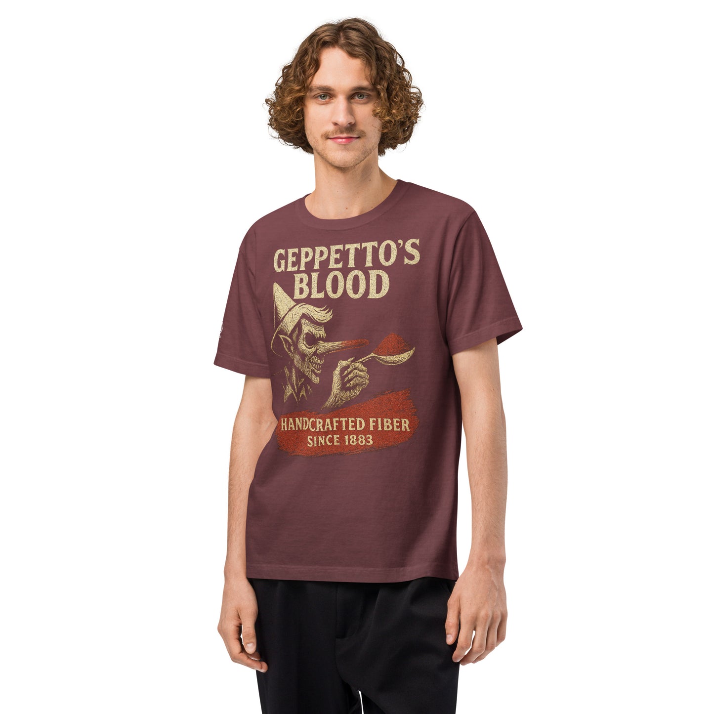 GRIMM T-Shirt — Geppetto's (Washed Maroon) by WEAR404