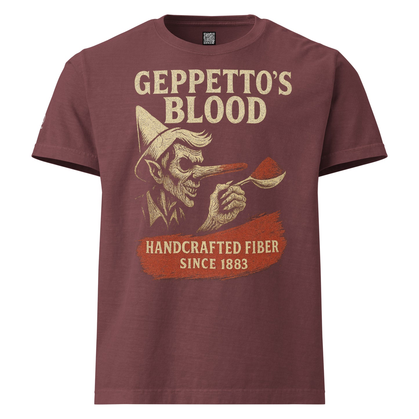 GRIMM T-Shirt — Geppetto's (Washed Maroon) by WEAR404