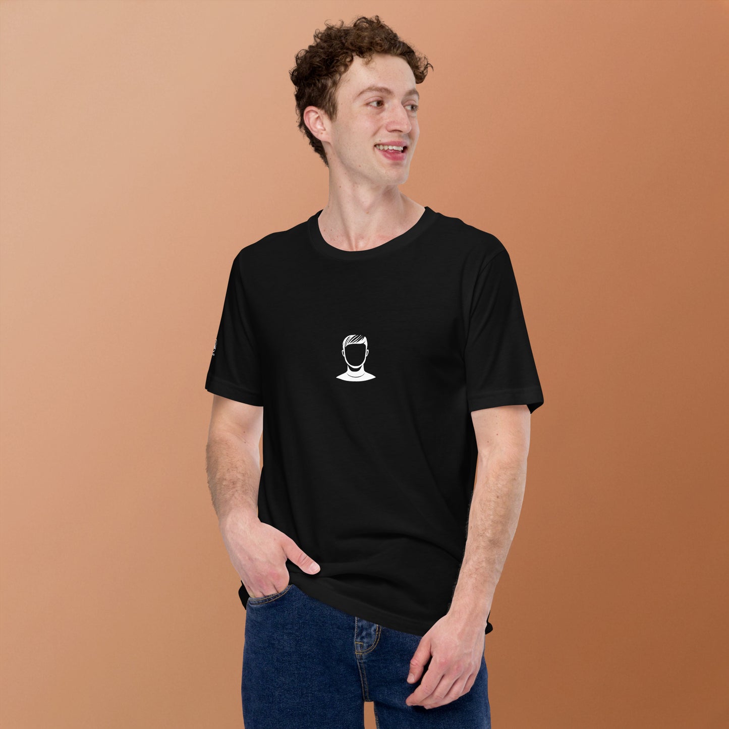 GLITCH T-Shirt — FACELESS ORIGINAL (Black) by WEAR404