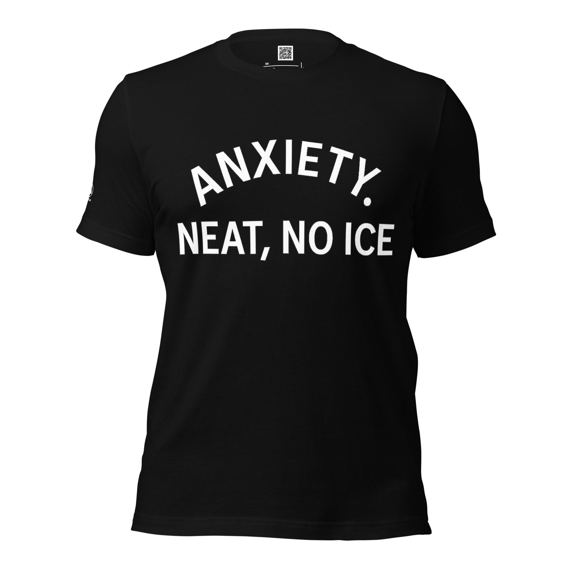 GLITCH T-Shirt — Anxiety. Neat, No Ice (Black) by WEAR404