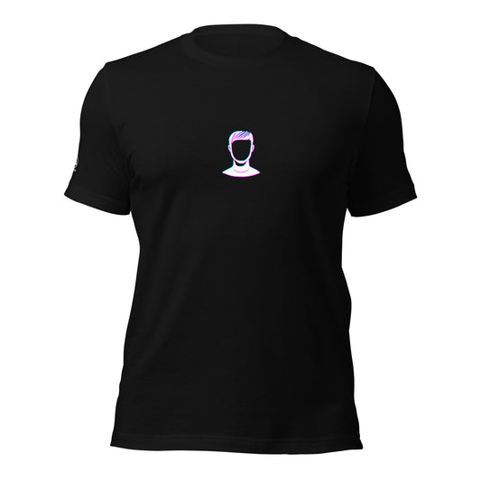 GLITCH T-Shirt — FACELESS CAPSULE (Black) by WEAR404