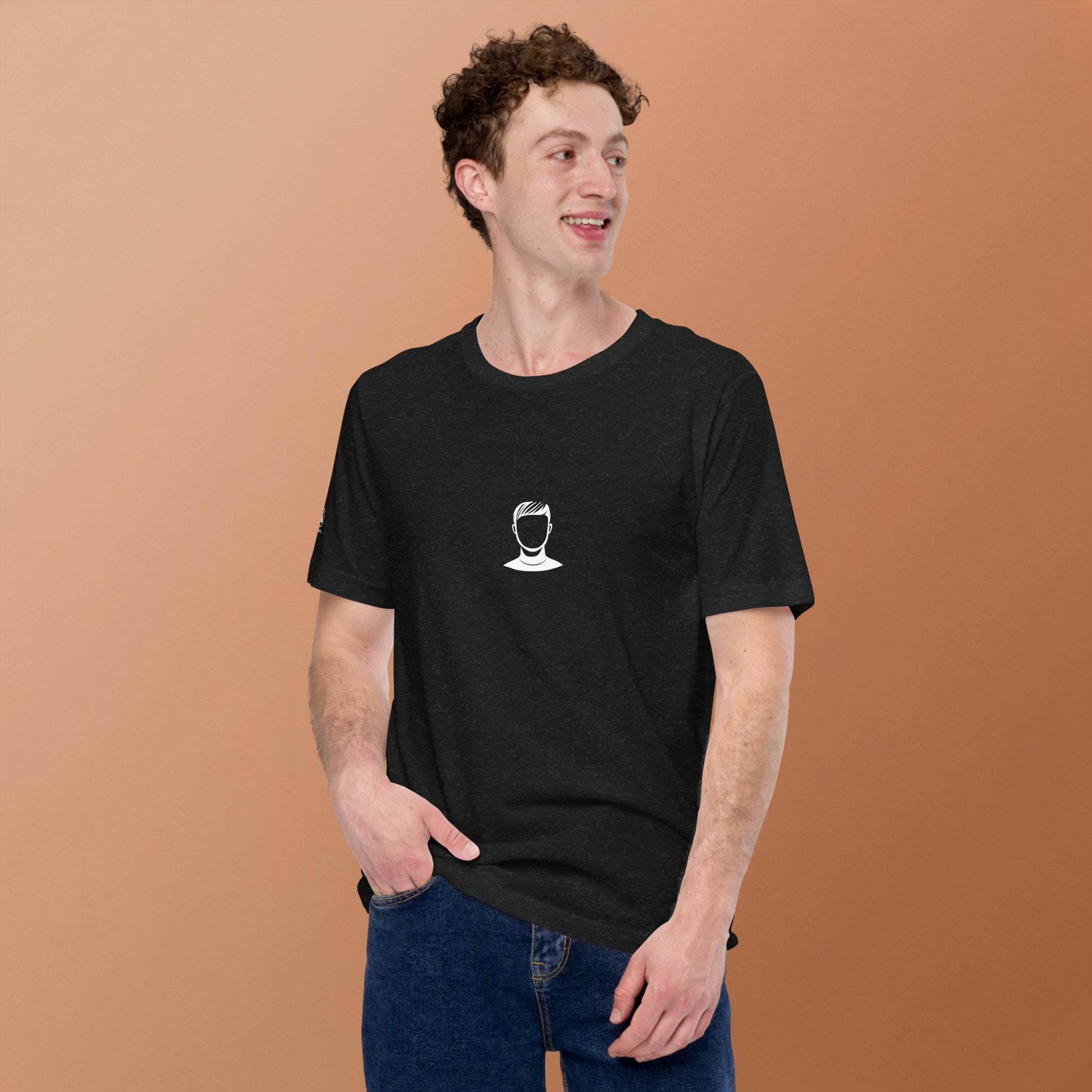 REBOOT T-Shirt — FACELESS ORIGINAL (Heather Black) by WEAR404