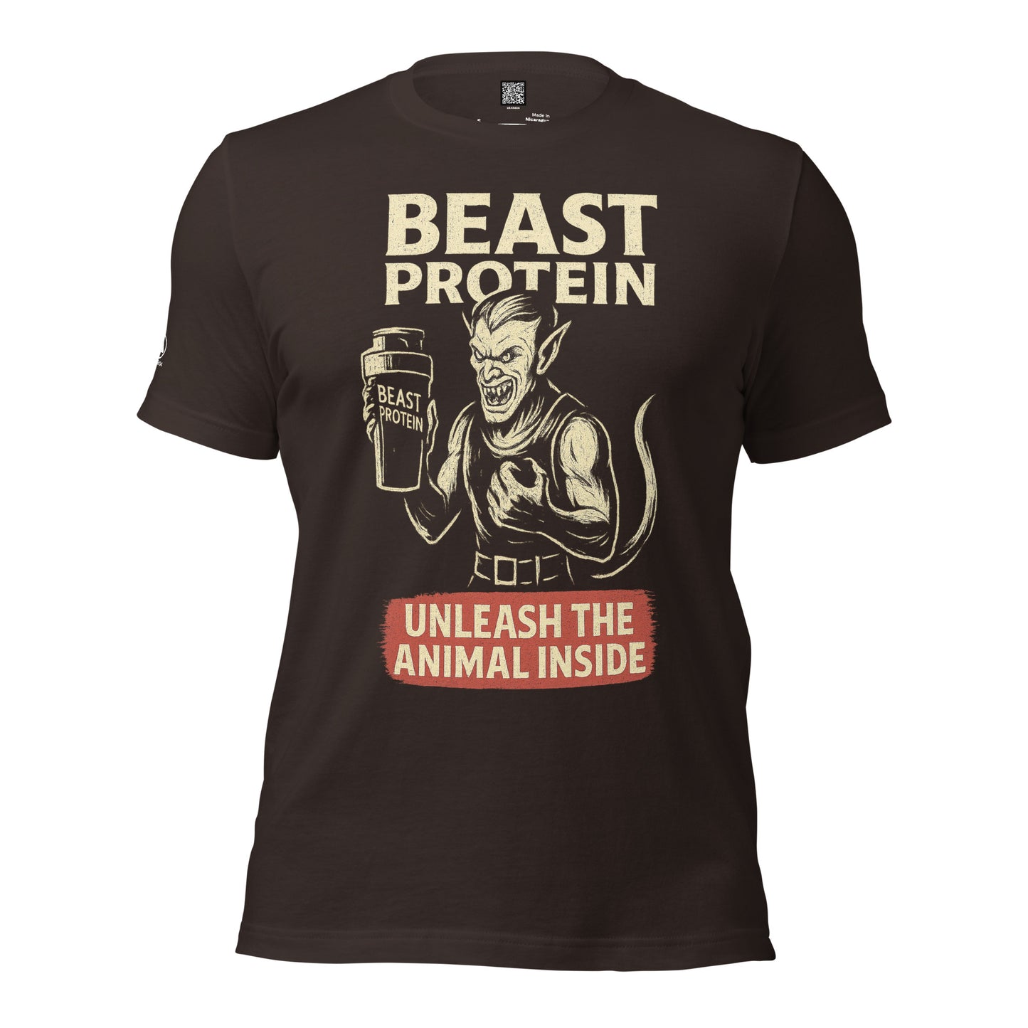 GRIMM T-Shirt — Beast Protein (Brown) by WEAR404