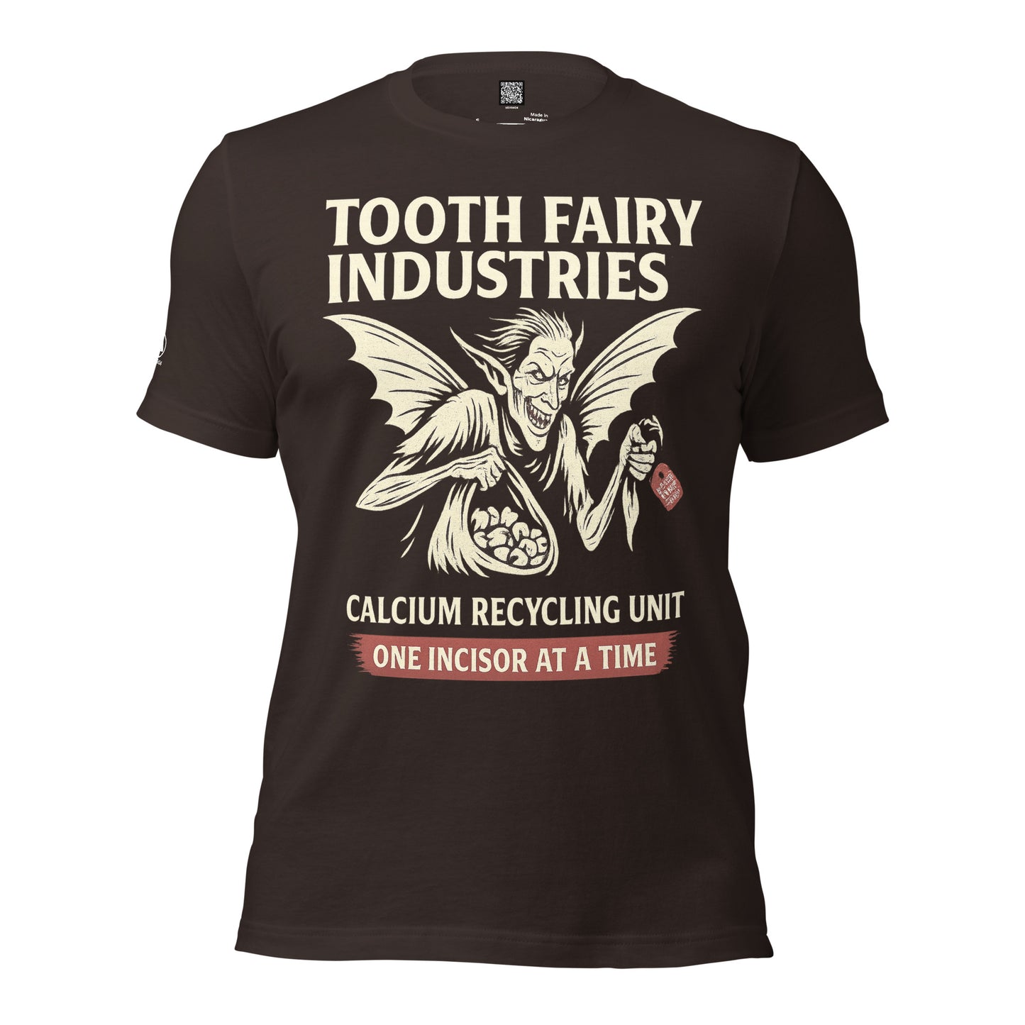 GRIMM T-Shirt — Tooth Fairy Industries (Brown) by WEAR404