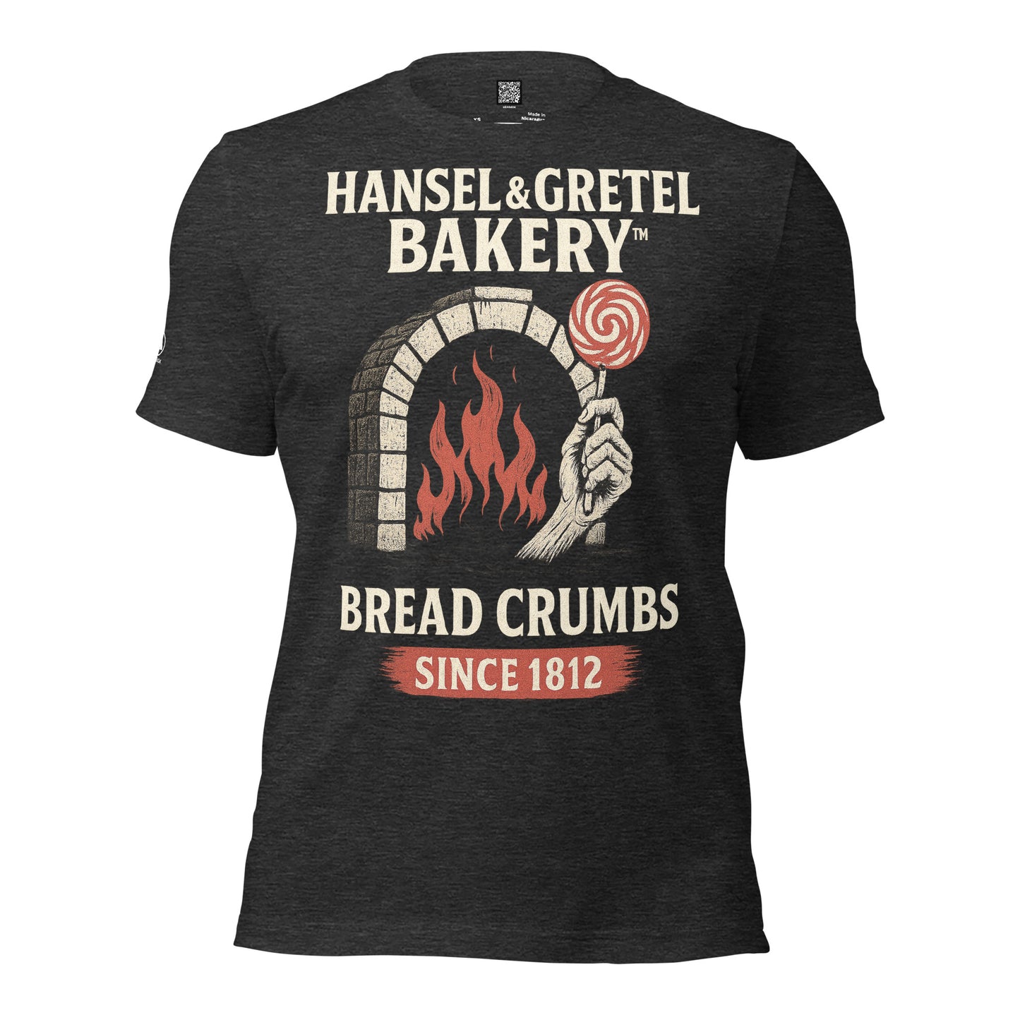 GRIMM T-Shirt — Hansel Gretel Bakery (Dark Grey Heather) by WEAR404
