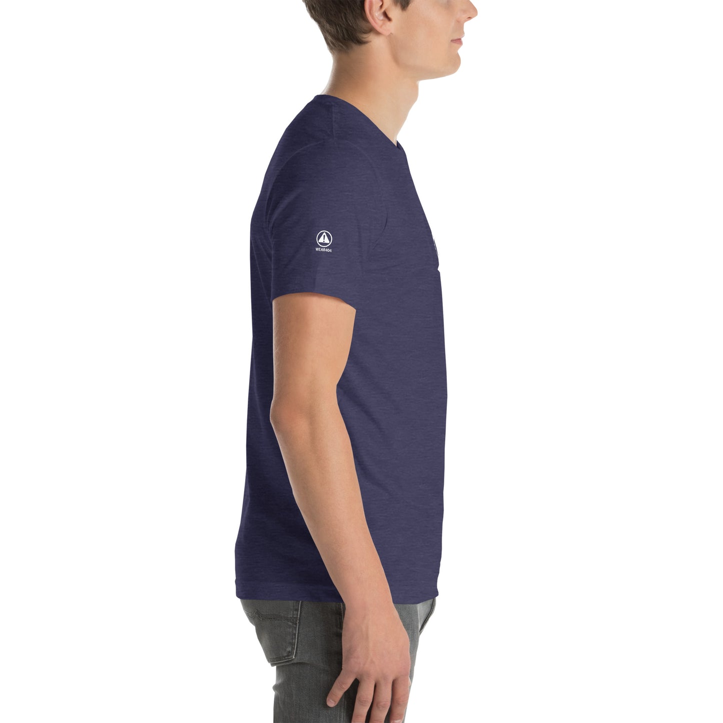 GLITCH T-Shirt — FACELESS ORIGINAL (Navy) by WEAR404