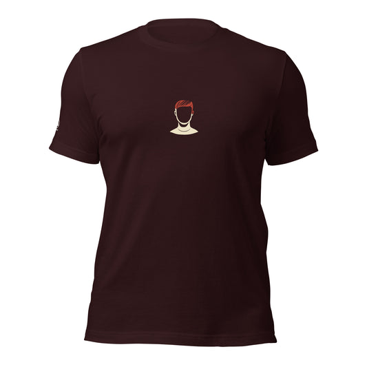 GRIMM T-Shirt — FACELESS CAPSULE (Oxblood Black) by WEAR404