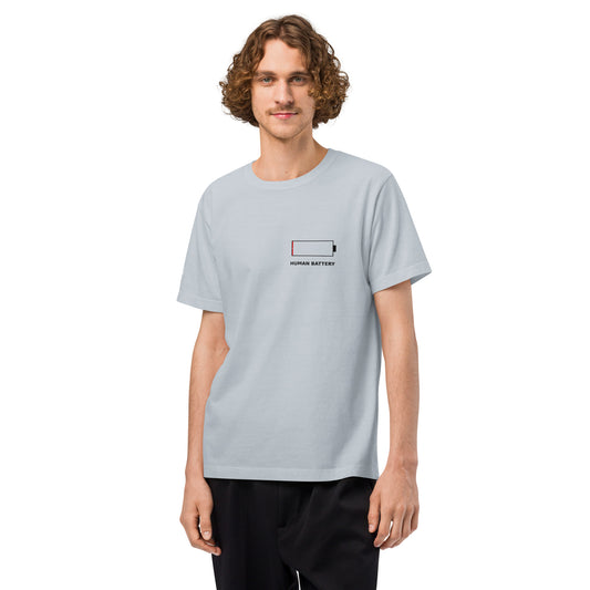 GLITCH T-Shirt — CAN’T SLEEP. MUST SCROLL (Light Washed Denim) oversized by WEAR404