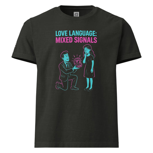 GLITCH T-Shirt — CAN’T SLEEP. MUST SCROLL (Washed Black) oversized by WEAR404