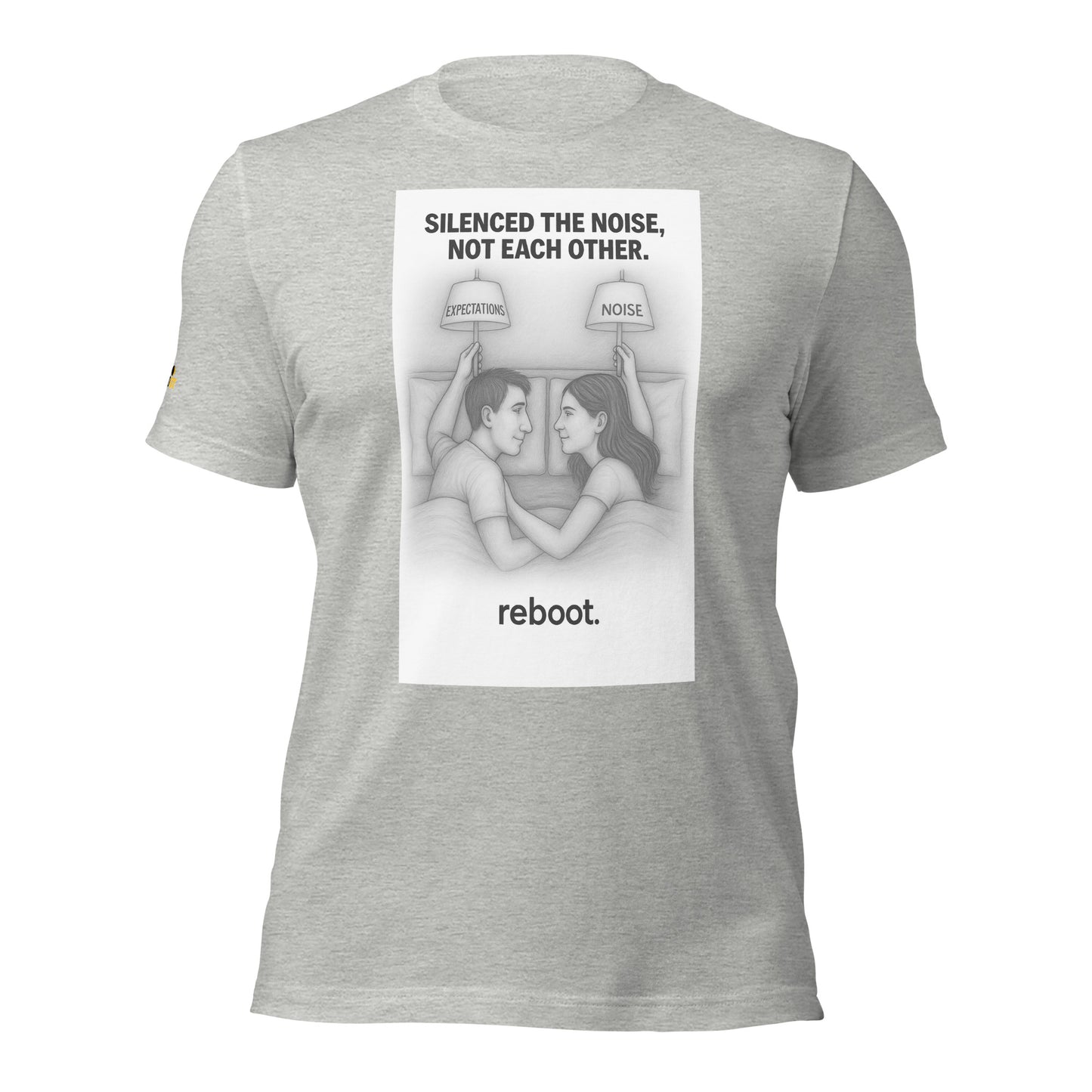 REBOOT T-Shirt — Silenced the Noise, Not Each Other (Grey) by WEAR404
