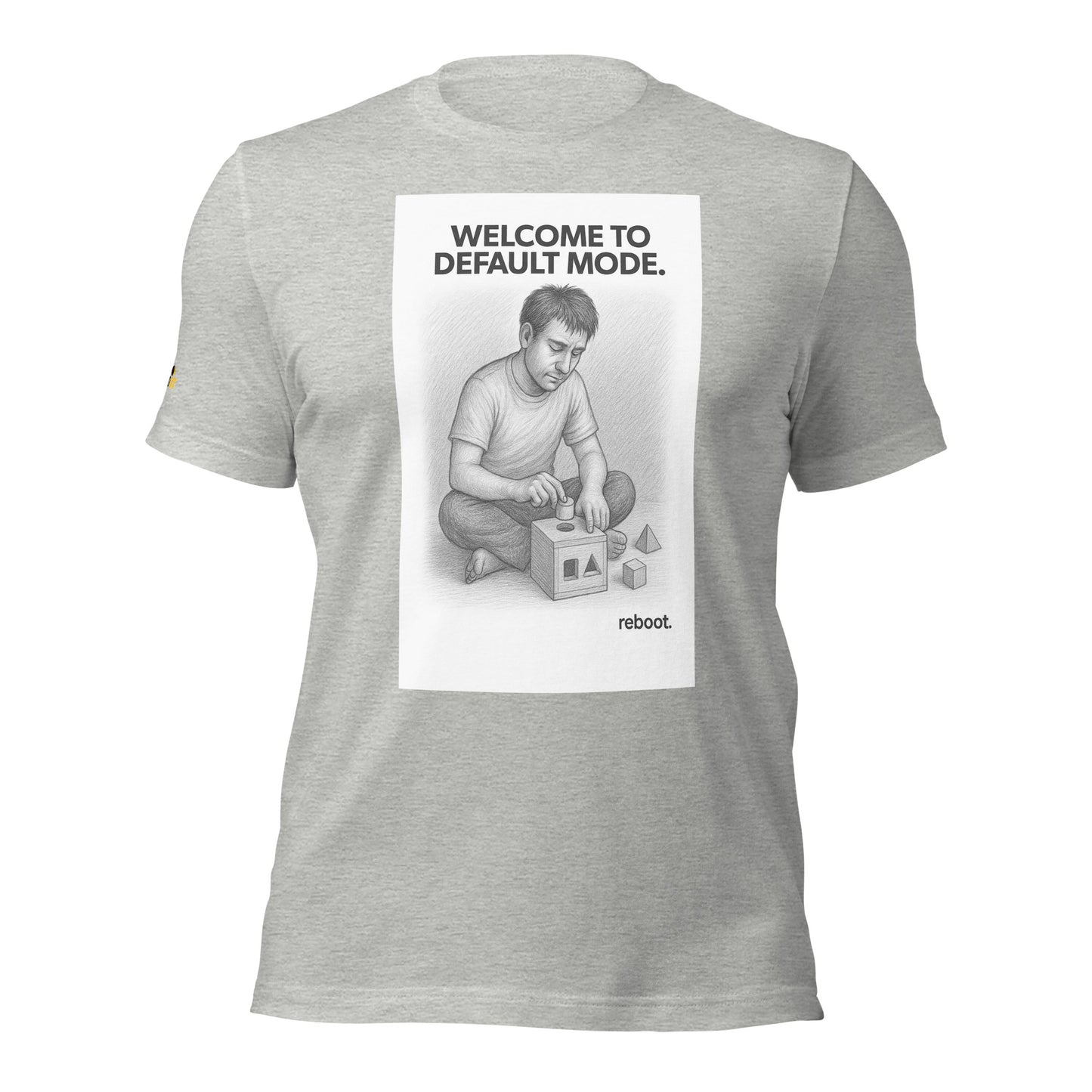 REBOOT T-Shirt — Welcome to Default Mode (Grey) by WEAR404
