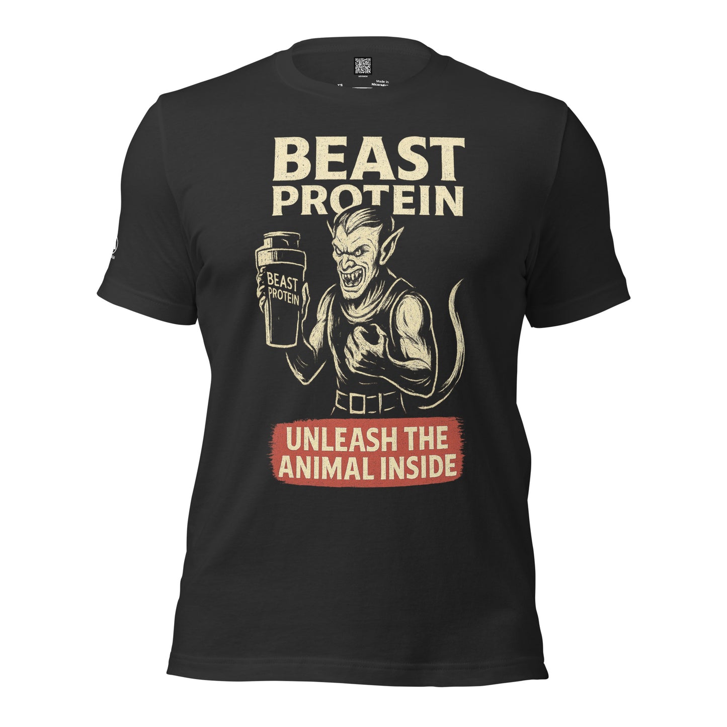 GRIMM T-Shirt — Beast Protein (Dark Grey) by WEAR404