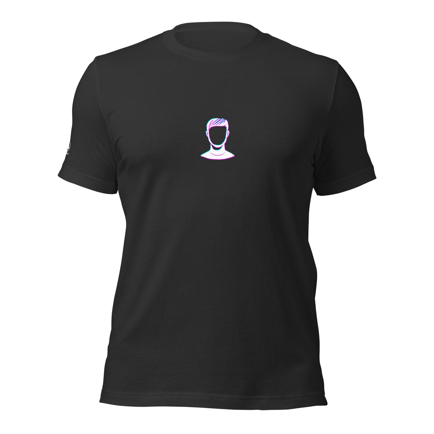 GLITCH T-Shirt — FACELESS CAPSULE (Black) by WEAR404