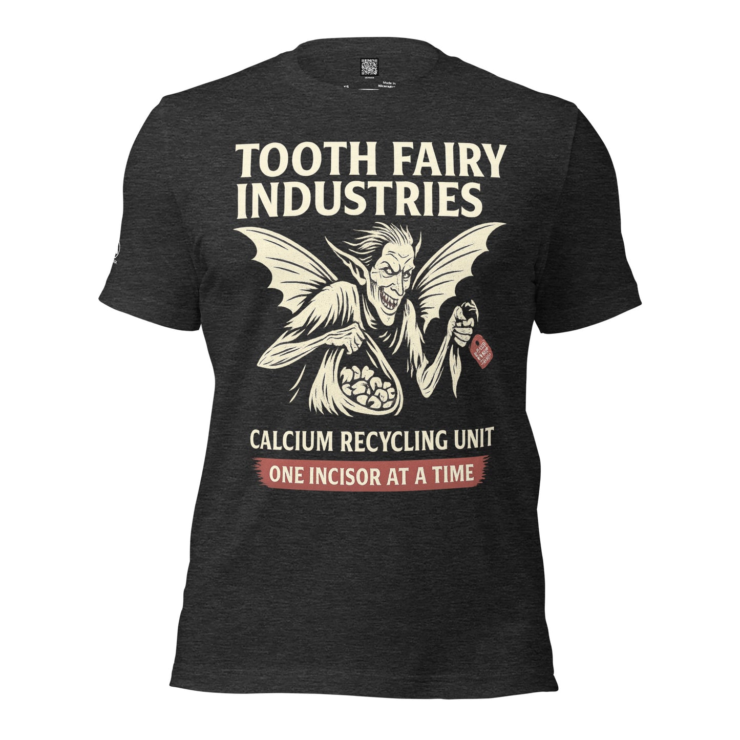 GRIMM T-Shirt — Tooth Fairy Industries (Dark Grey Heather) by WEAR404