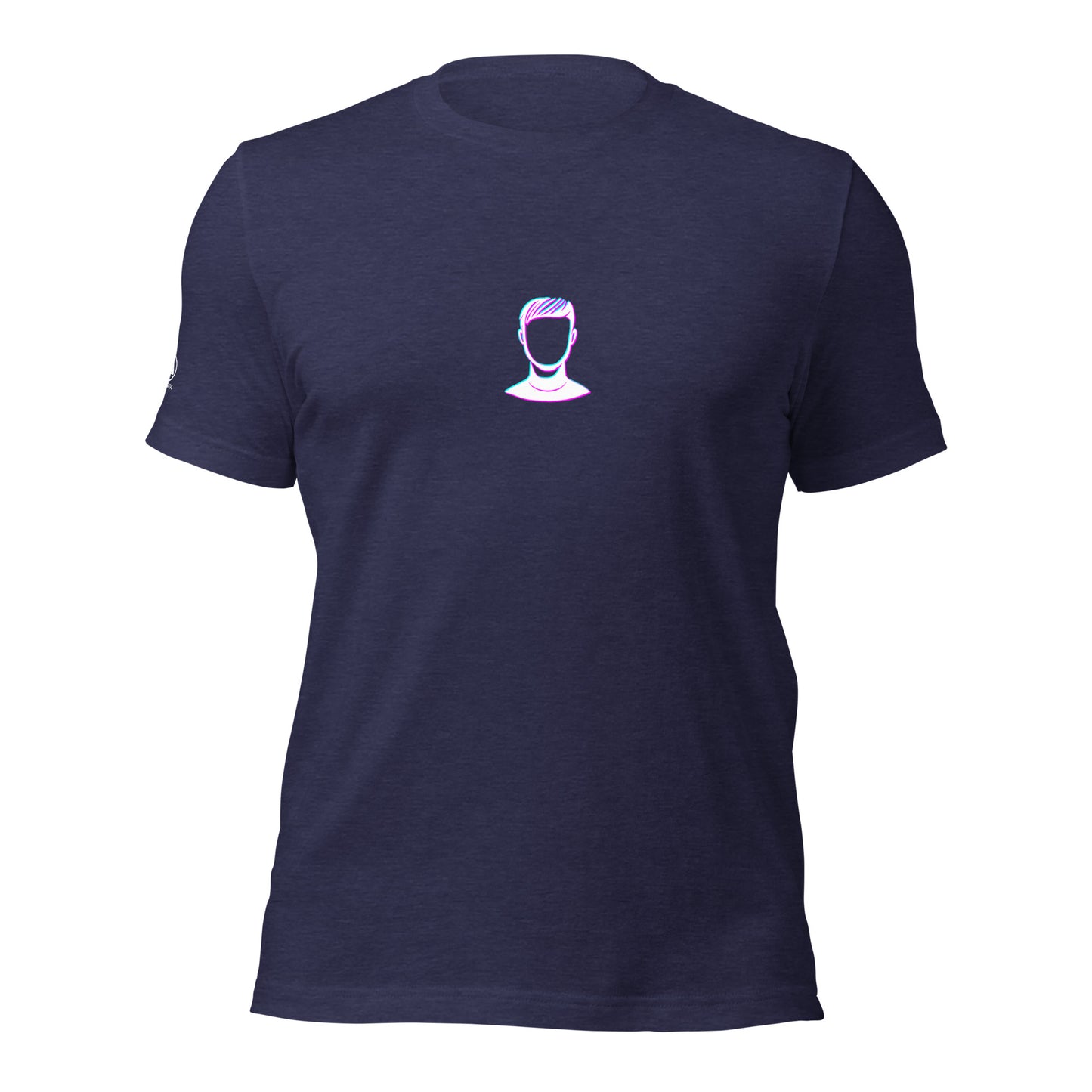 GLITCH T-Shirt — FACELESS CAPSULE (Navy) by WEAR404