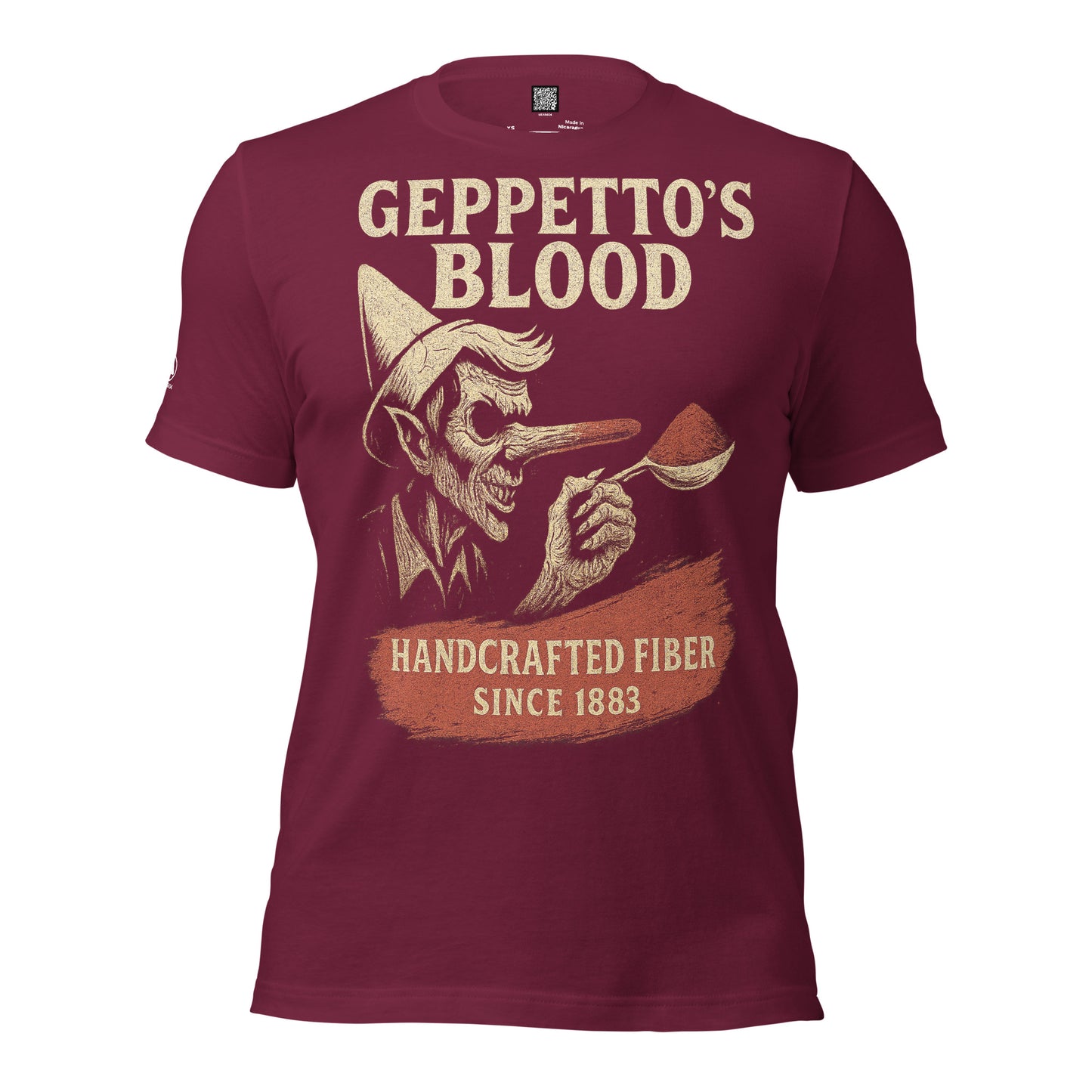 GRIMM T-Shirt — Geppetto's (Maroon) by WEAR404