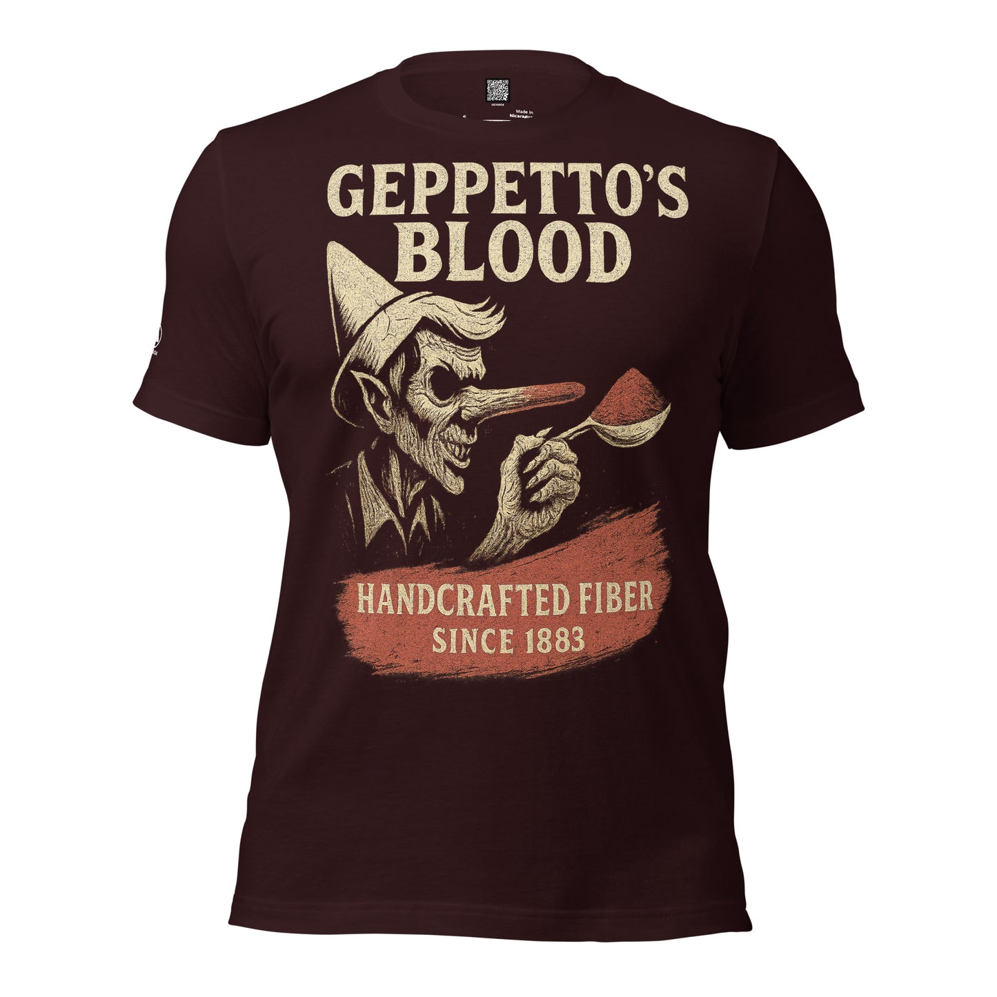 GRIMM T-Shirt — Geppetto's (Oxblood Black) by WEAR404
