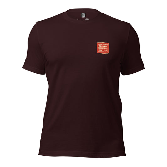 GRIMM T-Shirt — RUMPELSTILTSKIN GOLD CO (Oxblood Black) by WEAR404